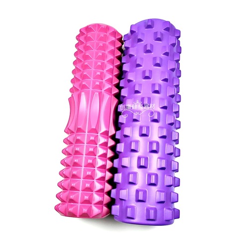 45cm hollow yoga cylinder EVA extended foam roller muscle relaxation rolling roller fitness wolf's cane massage stick