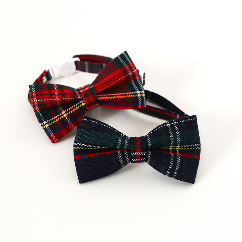 Amazon Navidad campana cuadrada corbata gatos perros collar botón collar accesorios arco perros
