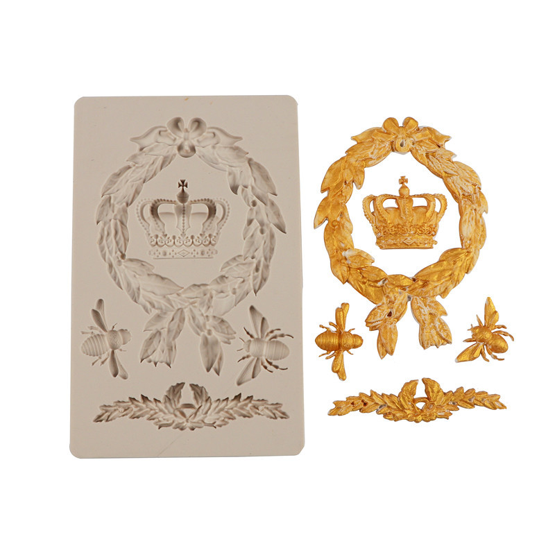 Alivio flotante molde de silicona marco decoración la boda para hornear herramienta abrasiva fondant ritmo seco pastel chocolate