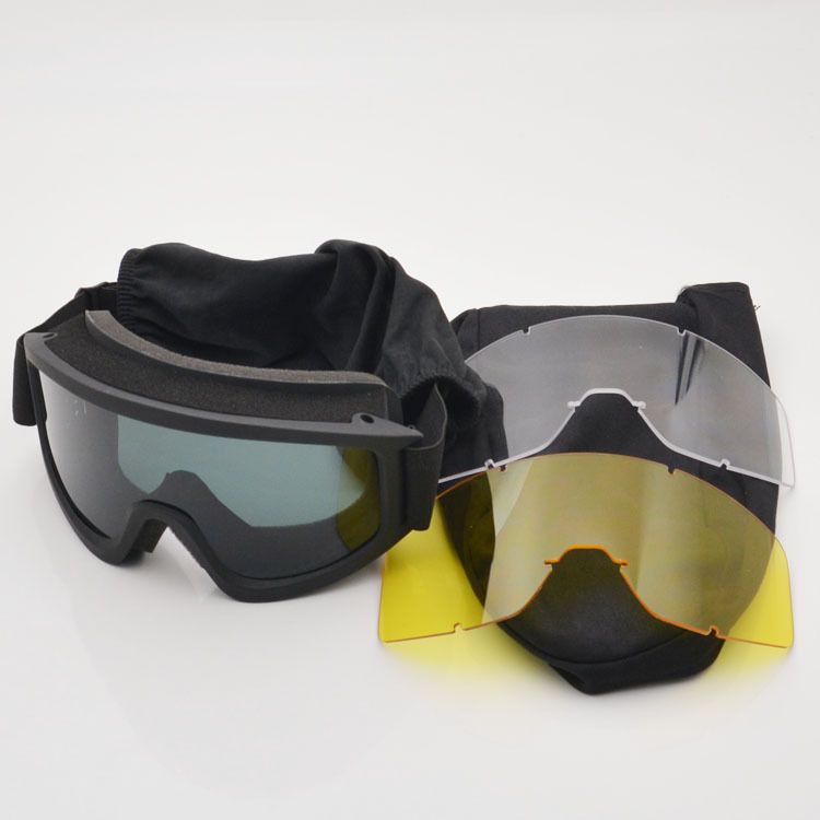 Exercise protective goggles, large frame, UV windproof, sand resistant, impact resistant tactical goggles set_voghion.com