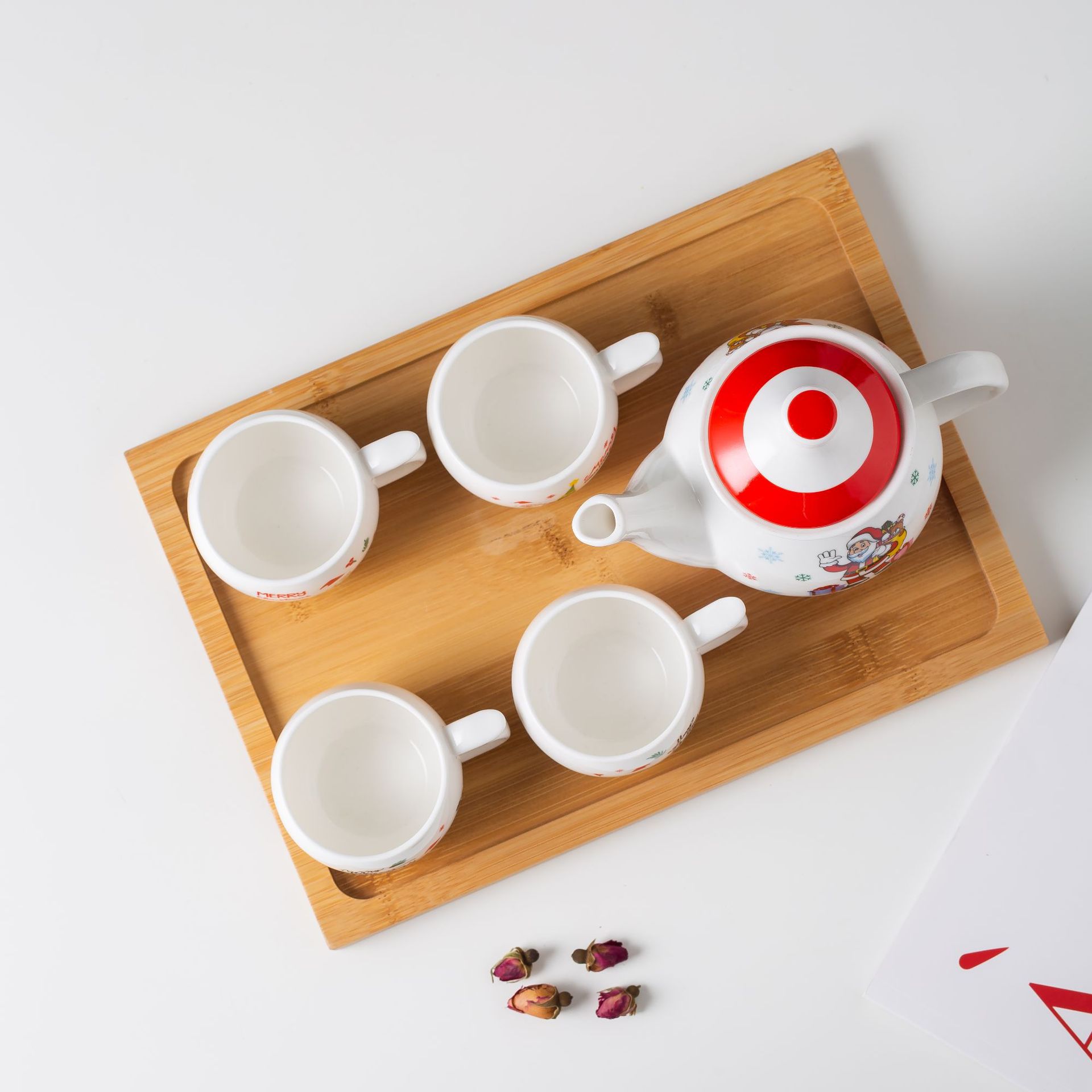 Juego de té nórdico tetera taza de agua taza conjunto taza Santa Claus juego de té taza de té traje sala de estar taza del hogar