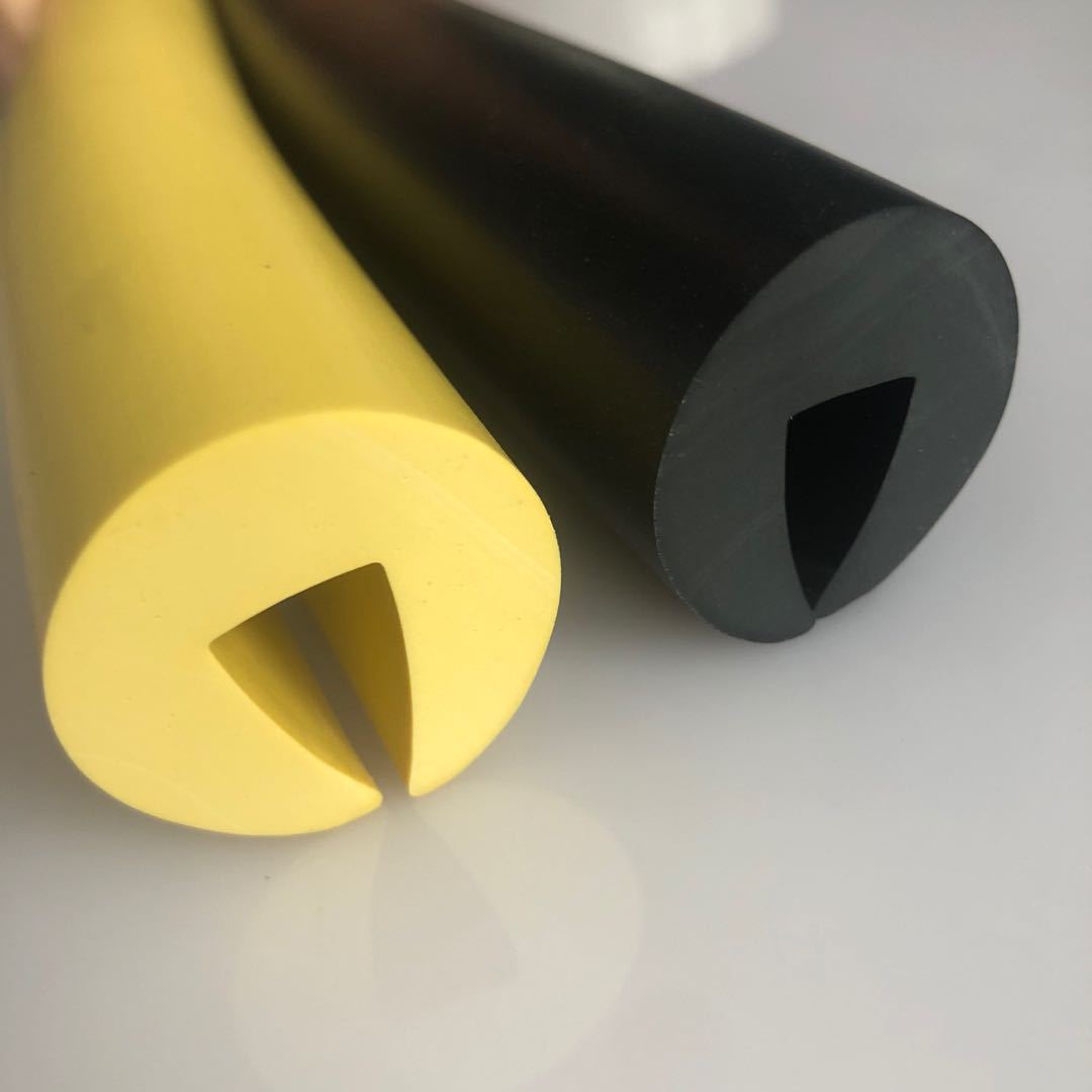 供应U型减震橡胶条振动筛橡胶压条矿筛c型胶条