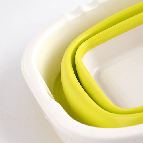 Multifunctional folding bucket, convenient silicone plastic car wash, fishing bucket, art supplies, outdoor sketching pen washer