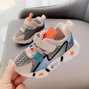 Breathable children's sports shoes for boys for early age, wholesale, autumn, Korean style