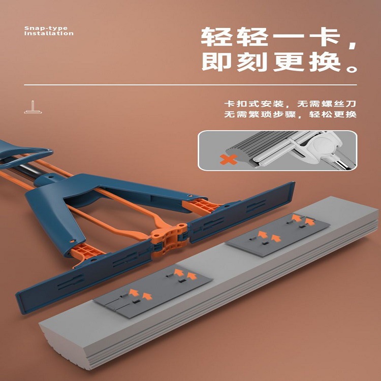 Trapeador de esponja con cubo - No requiere lavado manual - Uso en seco y húmedo - Plegable - Alta absorción - Para hogar