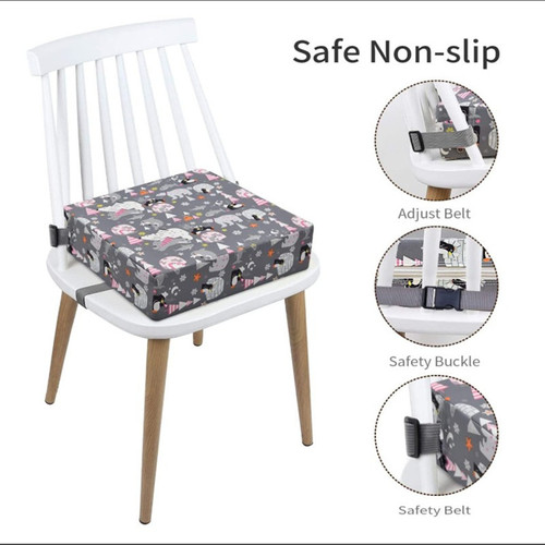 Cross-border factory children's dining chair booster cushion student seat cushion removable adjustable portable baby seat cushion sponge cushion
