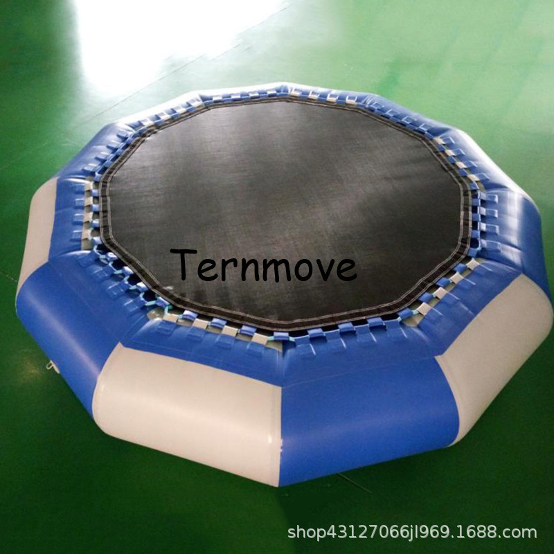 水上乐园漂浮物充气跳床蹦床风火轮跷跷板管架三角滑梯香蕉船玩具