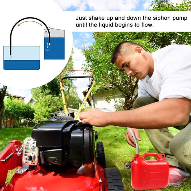 Bomba de aceite automática 1,8 m sifón tubo de aceite tubo de suministro de líquido reabastecimiento de paja antiestático fácil limpieza tubería de PVC