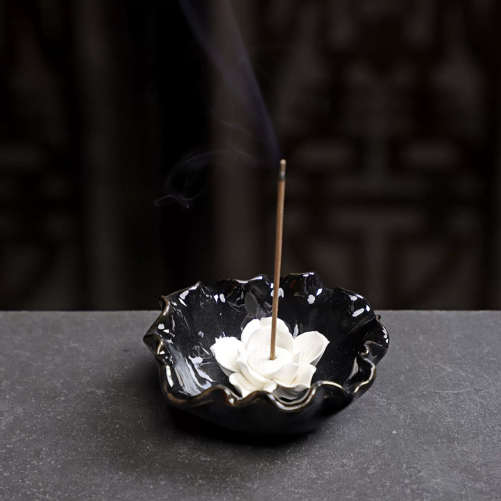 简易 Ceramics Creative Small Flower Incense Incense Insect Ornaments Spot Wholesale