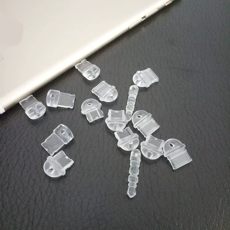 Подходит для пылезащитной заглушки интерфейса мобильного телефона Apple, прозрачной силиконовой заглушки для порта зарядки, креативной заглушки для мобильного телефона «сделай сам» с отверстиями