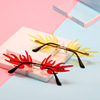 New cross -border frameless cut edge Cool exaggerated sunglasses personality colorful party, strange sunglasses foreign trade glasses