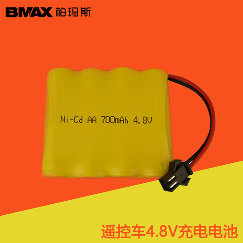 4.8V 700mAH AA No.5 Remote Control Toy Car Body Battery SM Black Plug Nickel Cadmium Rechargeable Battery Pack 