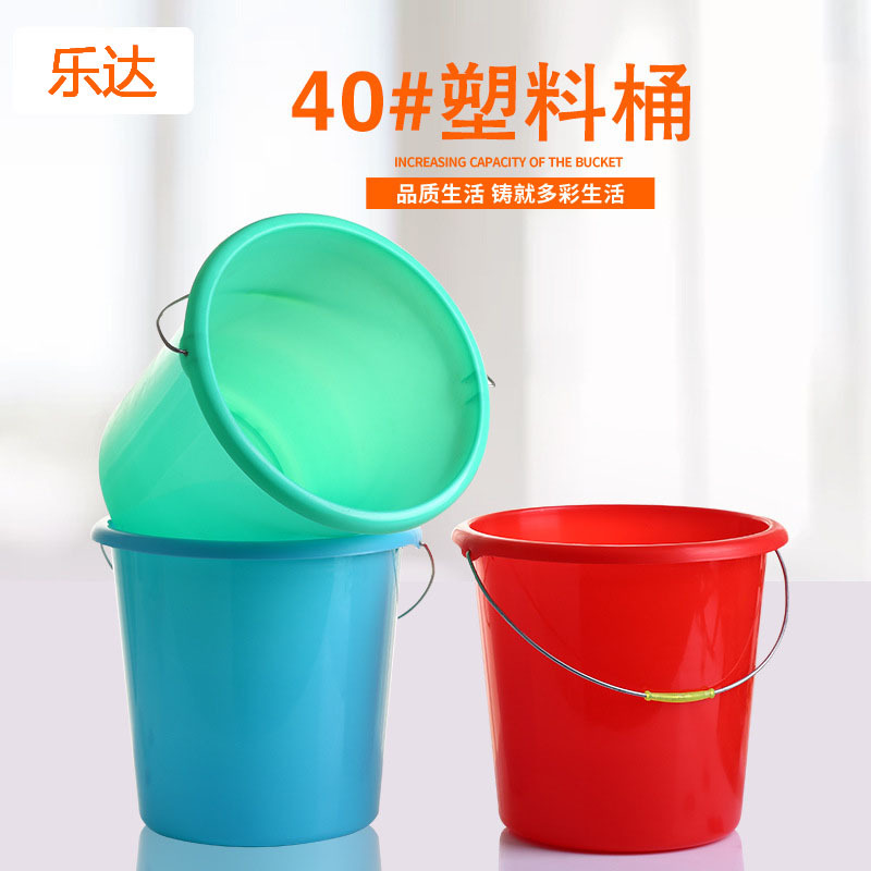 Cubo de plástico PP 15L cubo portátil para el hogar engrosada lavado de autos Cubo de riego vegetal impresión al por mayor image 3