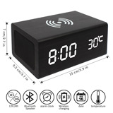 Деревянные колонки с зарядкой, беззвучный мобильный телефон, bluetooth