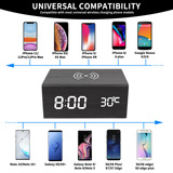 Деревянные колонки с зарядкой, беззвучный мобильный телефон, bluetooth