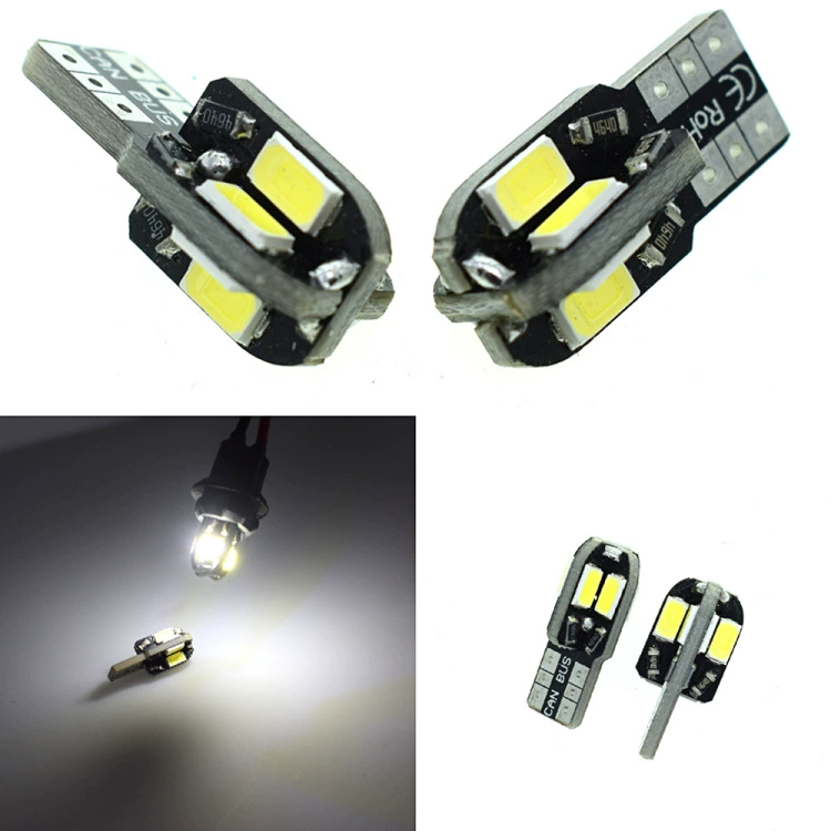 Автомобильная лампа T10 Canbus 5630 8SMD, указатель поворота, подсветка номерного знака, светодиодная лампа для автомобиля, теплый белый свет
