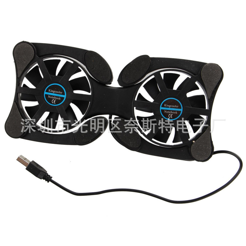 Manufacturer Supplies Portable Foldableing Radiator Laptop Cooling Pad Black Octopus 919 Radiator