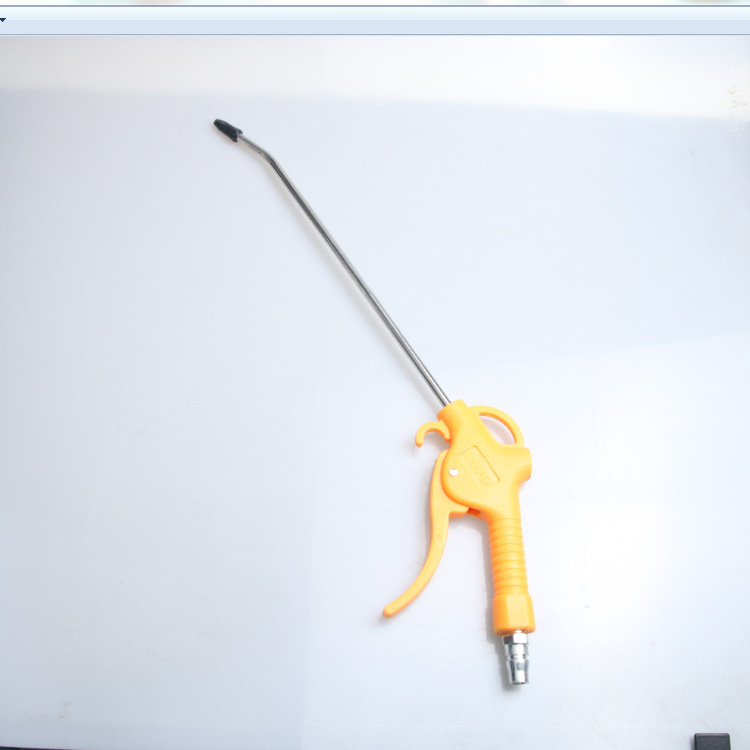 厂家批发加长塑料吹尘枪黄色塑料吹气枪带胶咀吹风枪 防划伤气枪