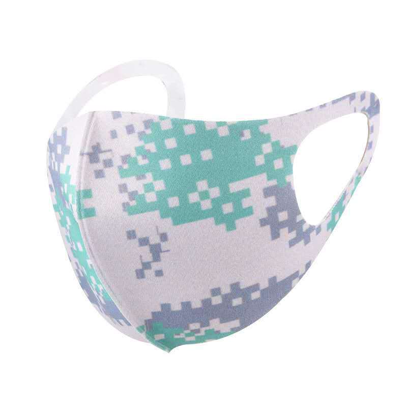 Máscara negra para hombres y mujeres Celebridad de Internet mismo estilo a prueba de sol transpirable lavable válvula de respiración de algodón dibujos animados para niños máscara a prueba de sol