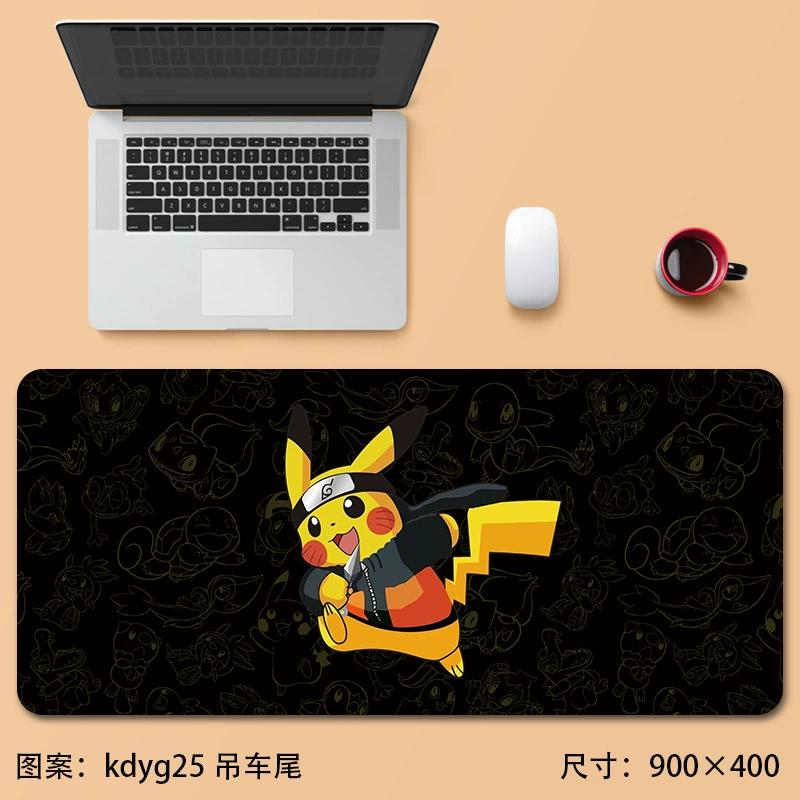 Коврик для мыши (Pokemon) сверхбольшой противоскользящий настольный коврик, утолщенный 2–5 мм, размеры 800×300 / 900×400 мм