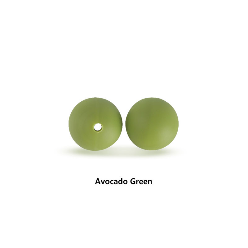 12mm perlas de silicona molar juguete teether pulsera pezón cadena collar accesorios infantil DIY accesorios de la joyería