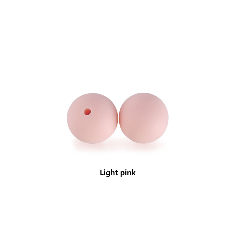 12mm perlas de silicona molar juguete teether pulsera pezón cadena collar accesorios infantil DIY accesorios de la joyería