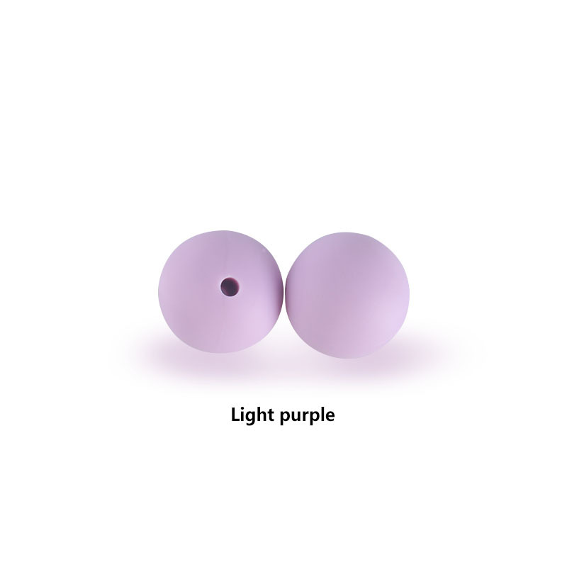 12mm perlas de silicona molar juguete teether pulsera pezón cadena collar accesorios infantil DIY accesorios de la joyería