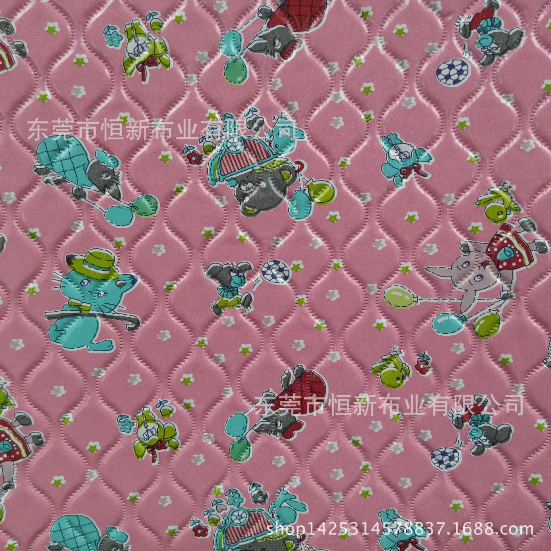 环保PVC胶布多层复合压花超声波裥棉图案立体美观可用于婴幼尿垫