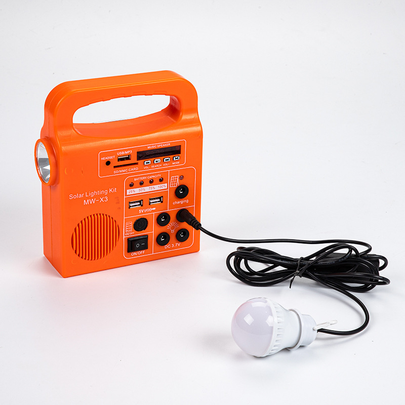 Flashlight solar-powered for camping