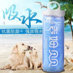 Manufacturer wholesale pet absorbent towel new large size pet towel bucket imitation deerskin absorbent towel