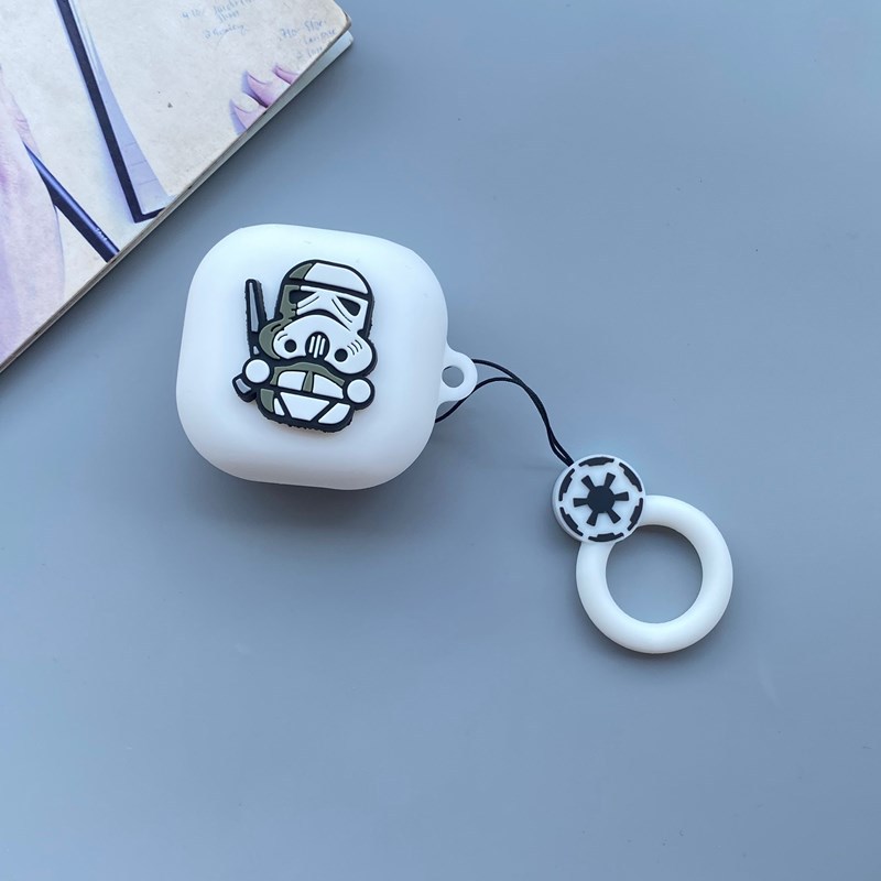 Aplicable a Samsung Galaxy Buds2/live auricular Bluetooth inalámbrico funda protectora de silicona de dibujos animados pro funda suave moda