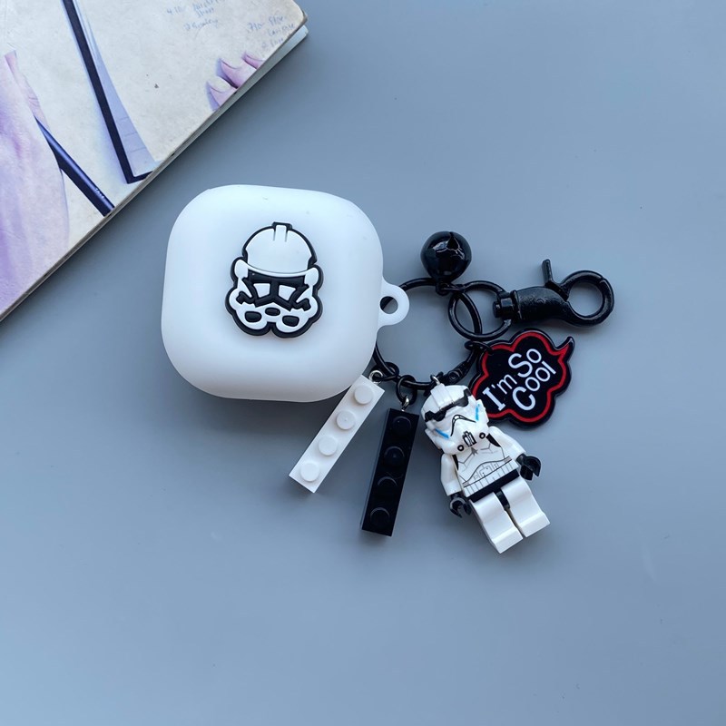 Aplicable a Samsung Galaxy Buds2/live auricular Bluetooth inalámbrico funda protectora de silicona de dibujos animados pro funda suave moda