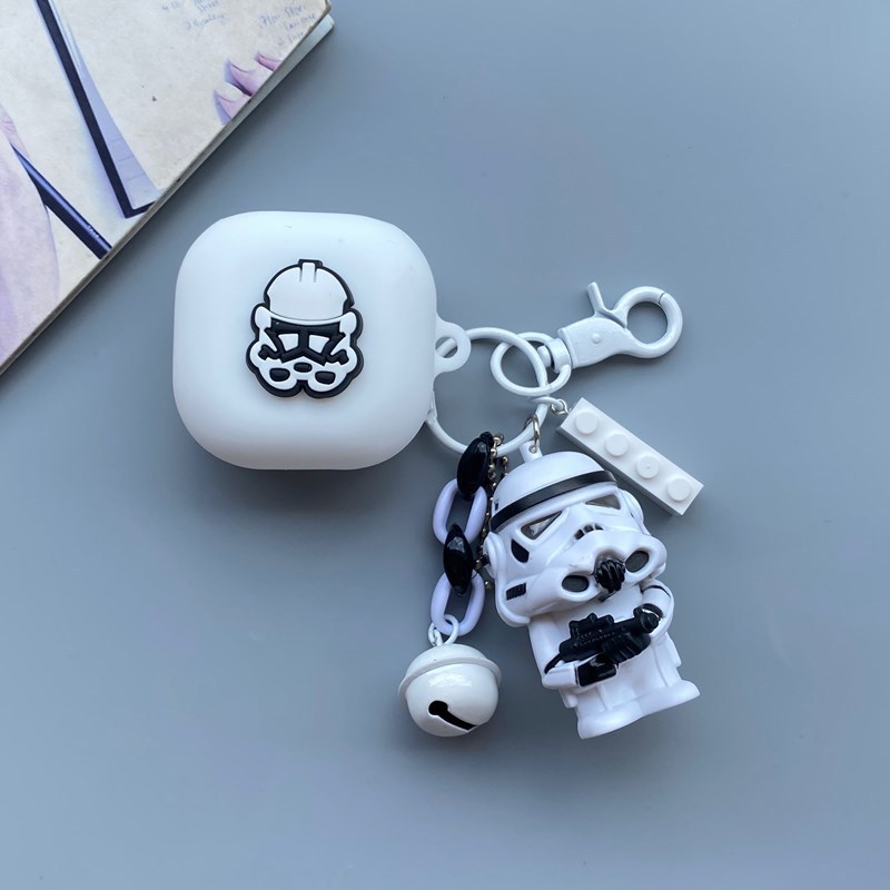 Aplicable a Samsung Galaxy Buds2/live auricular Bluetooth inalámbrico funda protectora de silicona de dibujos animados pro funda suave moda
