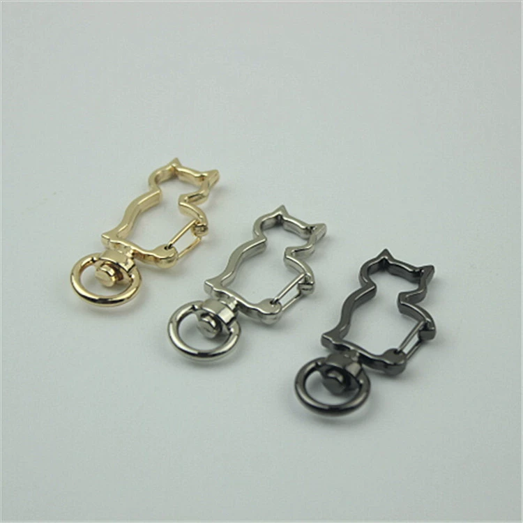 Аксессуары для багажа новое животное кошка крючок Пряжка легкий золотой брелок собака пряжка крючок Пряжка Соединительная пряжка