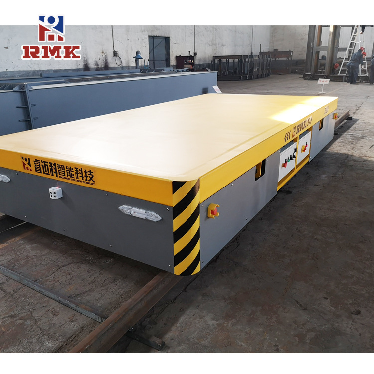 电动轨道过跨车 搬运钢管镂空车 电动转运平移车