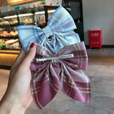 Японская студенческая юбка в складку, заколка для волос с бантиком, галстук-бабочка, шпильки для волос, аксессуар для волос, популярно в интернете