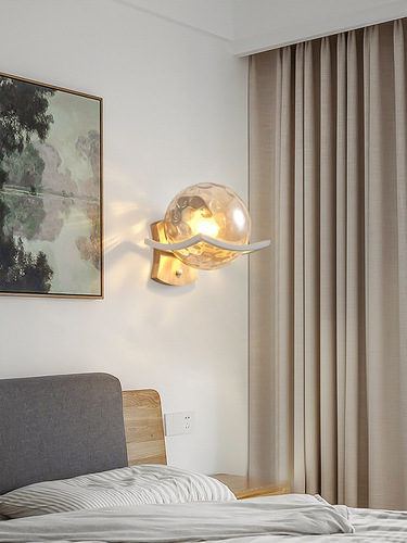 Modern Minimalist Bedside Wall Lamp, Nordic Hotel Corridor Lamp, Indoor Creative Living Room Wall Lamp