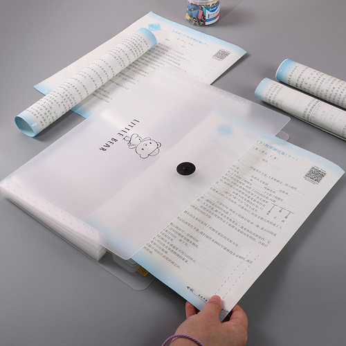 Student accordion bag with 12 compartments, handle-style test paper bag, multi-layer insert file folder, document holder, versatile storage organizer, A4 size