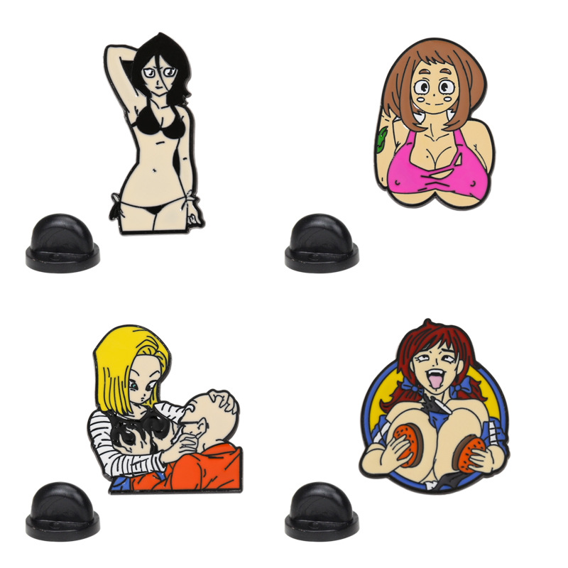 Cartoon sexy creative brooch