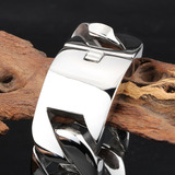 Модный браслет из нержавеющей стали, глянцевый трендовый аксессуар, оптовые продажи, европейский стиль