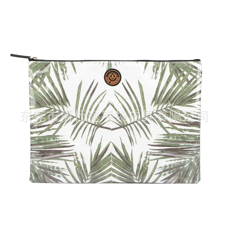 Designer Original Dupont Paper Storage Bag, Fashionable Printed Tyvek Cosmetic Bag, Tear-Resistant Zipper Bag