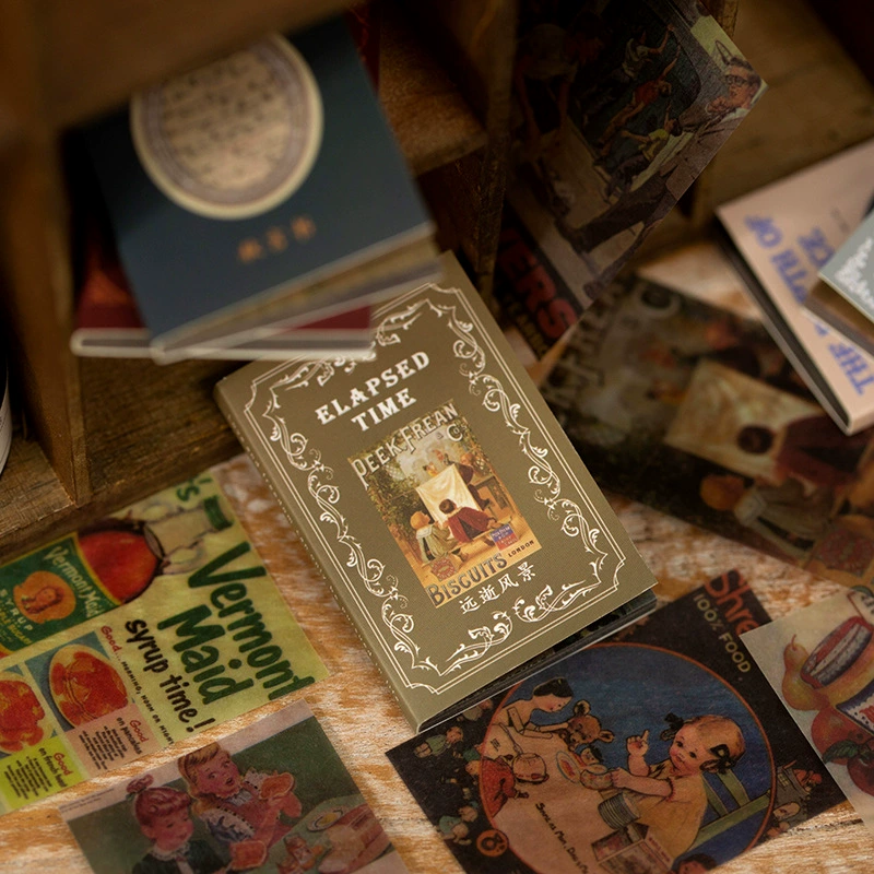 Язык Досуг Книга Материал Бумага Одна Сторона Два Набор Серии Ретро Цветы и Растения Литература и Искусство Справочник DIY Украшения