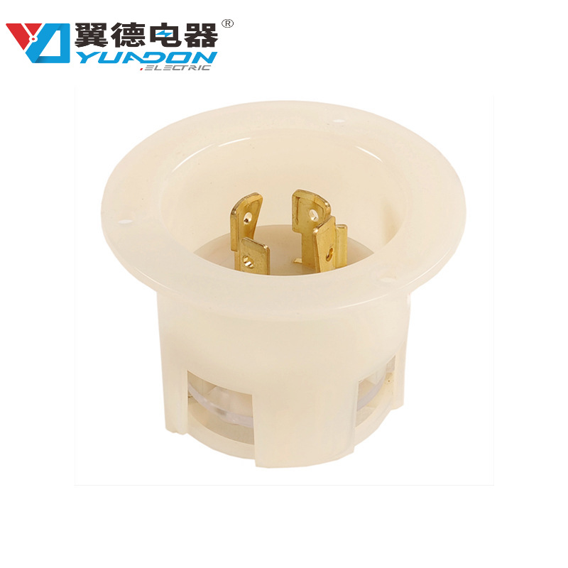 yuadon翼德NEMA L16-20P美式认证防水工业连接器暗装插座插头