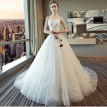 抹胸修身拖尾婚纱2025新款森系高腰轻婚纱欧美风高端婚纱礼服