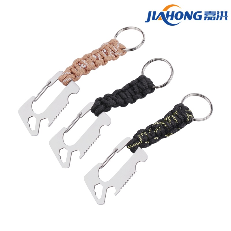 登山扣 绳子工具卡 织带工具卡 户外工具 多功能卡片 户外工具卡