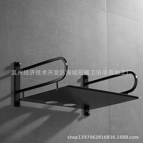 Manufacturer wholesale space aluminum projection rack router storage rack set-top box rack wall-mounted telephone storage rack