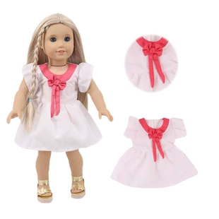 Платье с бантом для куклы American Girl 18 дюймов