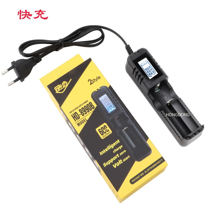 2660 18650 литиевая батарея зарядное устройство с ЖК-дисплеем с одним слотом многофункциональная интеллектуальная зарядка Совместимость с несколькими моделями