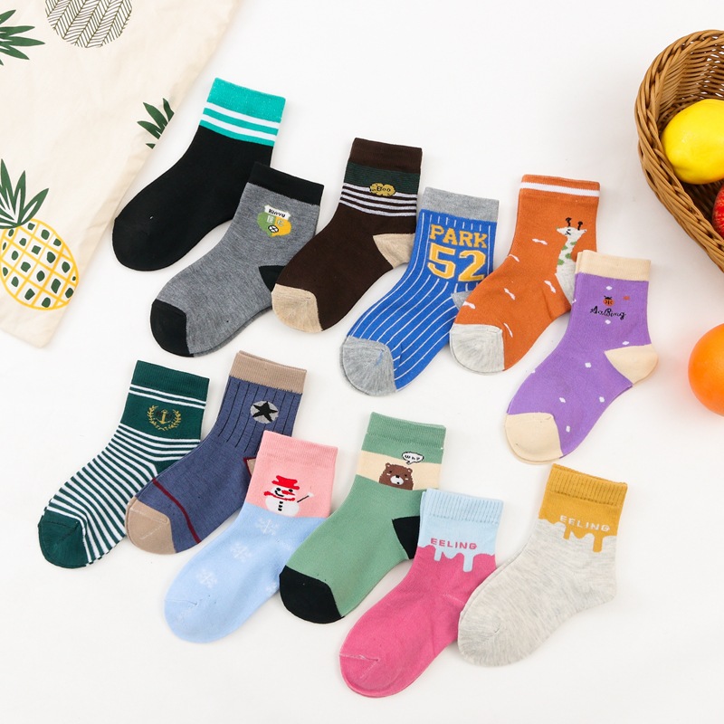 (Wholesale), cartoon children's demi-season knee socks for boys for students, mid-length 3