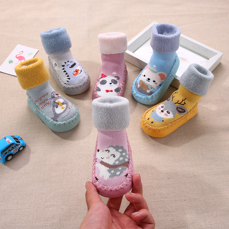 Autumn and winter men's and women's socks baby floor shoes toddler socks children's socks long tube children's anti-slip socks baby socks wholesale